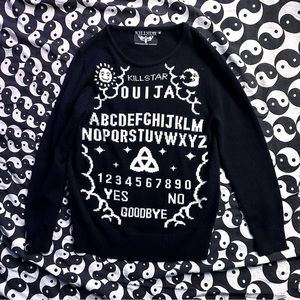 Killstar Women’s Goth Ouija Sweater Medium